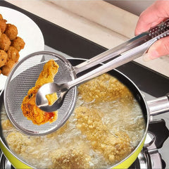 2-in-1 Stainless Steel Filter Spoon with Clip