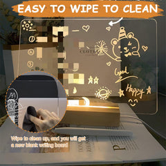 3D Acrylic Writing Board With Pen