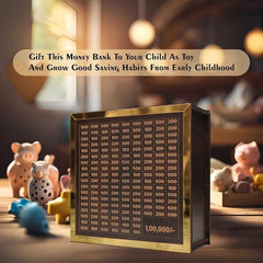 Wooden Piggy Bank for Kids & Adults | Save Smart, Watch It Grow