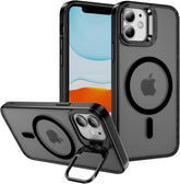 Pro Max Case with Metal Camera Stand | Full Protection Shockproof Cover | Translucent Magnetic Case