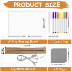 3D Acrylic Writing Board With Pen