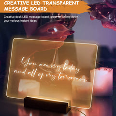 3D Acrylic Writing Board With Pen