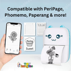 🖨️ Portable Mini Bluetooth Printer – Print Anywhere, Anytime!