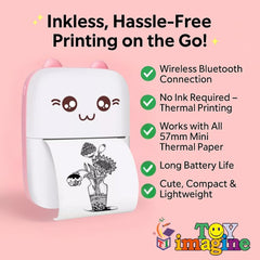 🖨️ Portable Mini Bluetooth Printer – Print Anywhere, Anytime!