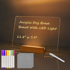 3D Acrylic Writing Board With Pen