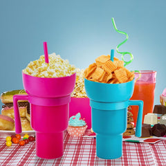 2 in 1 Snack Bowl with Tumblr (Snacklr)