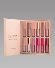 Velvet Matte Liquid Lipstick Set 12Pcs Product Name: Velvet Matte Liquid Lipstick Set 12Pcs Package Contains: It has 12 pcs Liquid Lipstick Set Color: Multicolor Product Quantity: 20 gm Finish: Matte Form: Liquid Combo: Pack of 12 Ideal for: Women Weight: