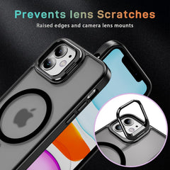 Pro Max Case with Metal Camera Stand | Full Protection Shockproof Cover | Translucent Magnetic Case