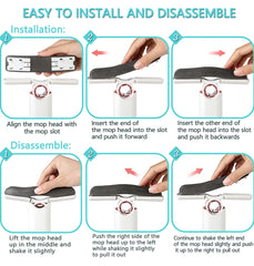 Portable Self-Squeeze Mini Mop