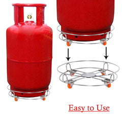 Stainless Steel Gas Cylinder Trolley with Wheels