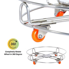 Stainless Steel Gas Cylinder Trolley with Wheels