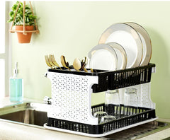 Double Layer Kitchen Organizer Rack