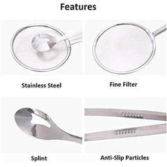 2-in-1 Stainless Steel Filter Spoon with Clip