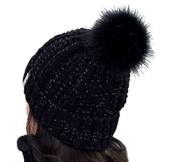 Women's Winter Soft Warm 1 Set Snow Proof Ball Cap / Woolen Beanie Cap with Scarf