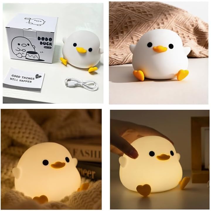 Cute Dodo Duck Colour Changing 3D Touch Silicon Lamp