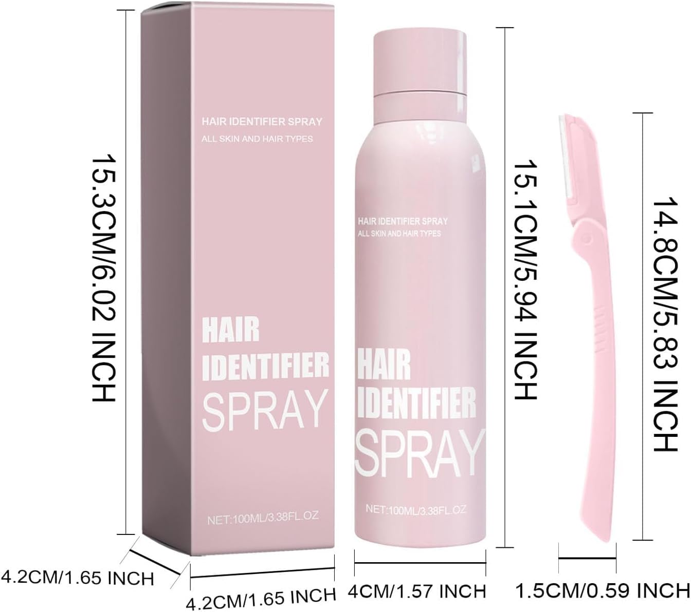 Magic Hair Identifier Spray (4x Tinkle Razor Included)