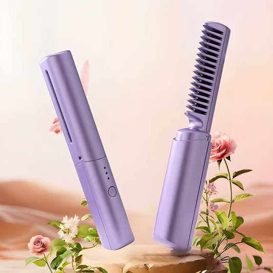 Meneflix Portable Mini Hair Straightener Comb