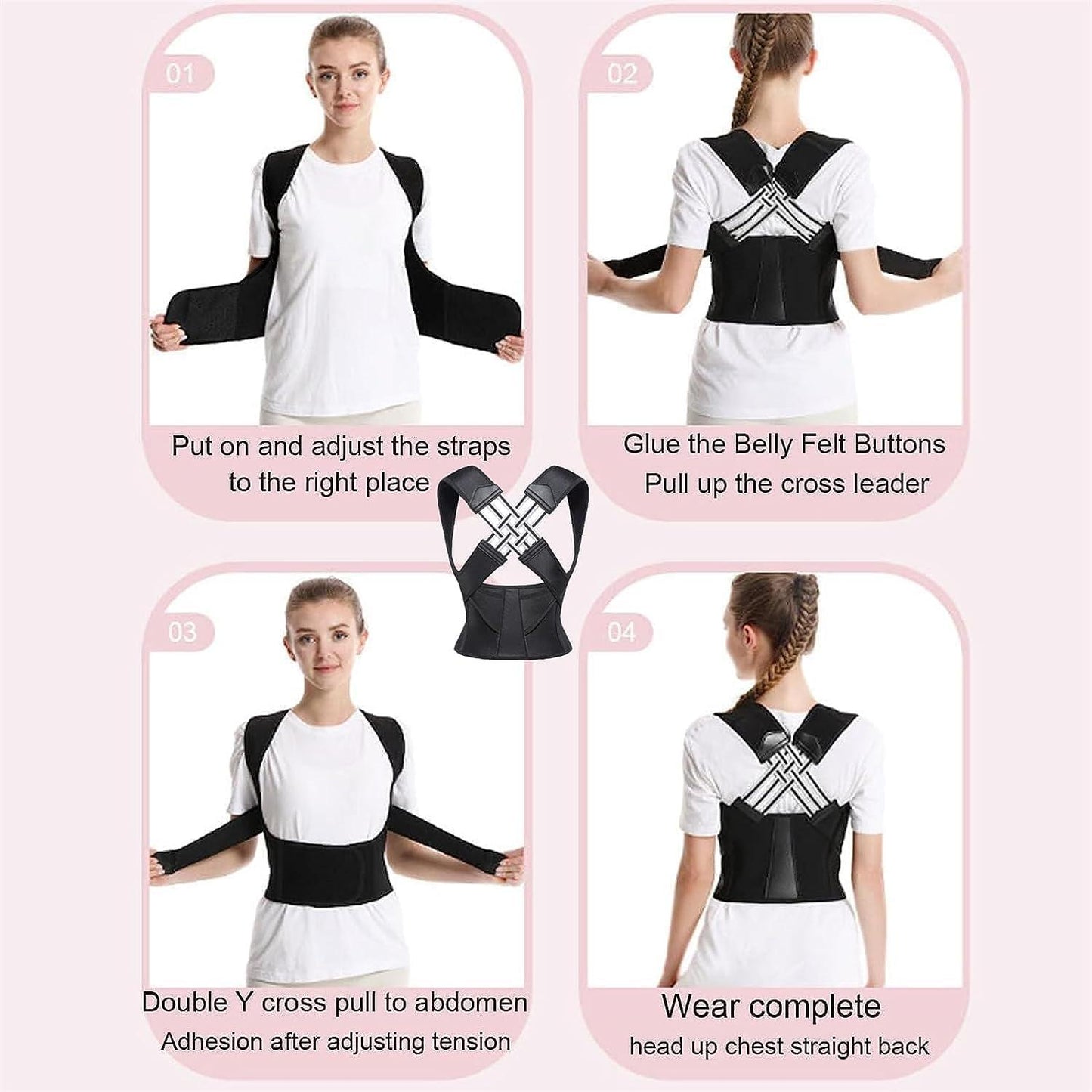 Adjustable Posture Corrector – Fix Your Posture, Feel the Difference!