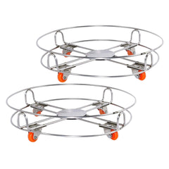 Stainless Steel Gas Cylinder Trolley with Wheels