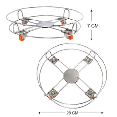 Stainless Steel Gas Cylinder Trolley with Wheels