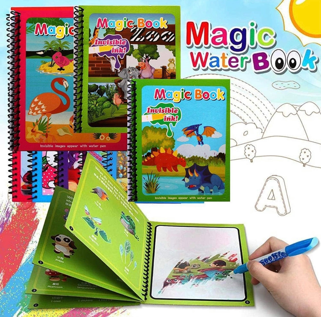 Reusable Magic Water Quick Dry Book