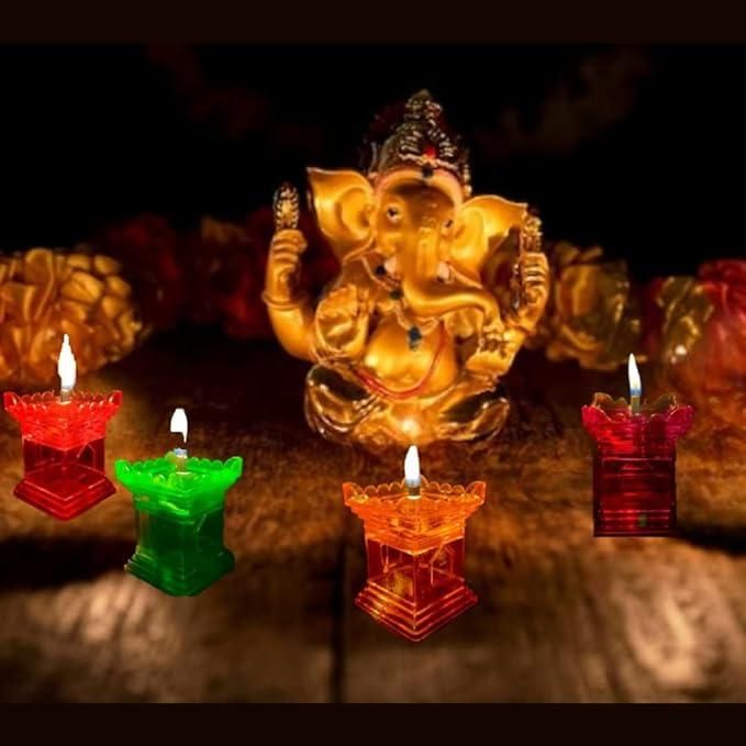 Tulsi Reflection Diya For decoration Set of 6