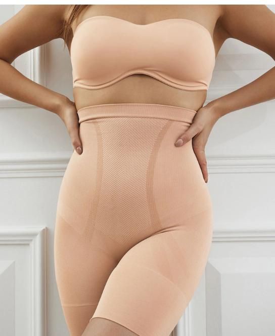 Tummy Tucker Women's High Waist with Anti Rolling Strips Shapewear for Women