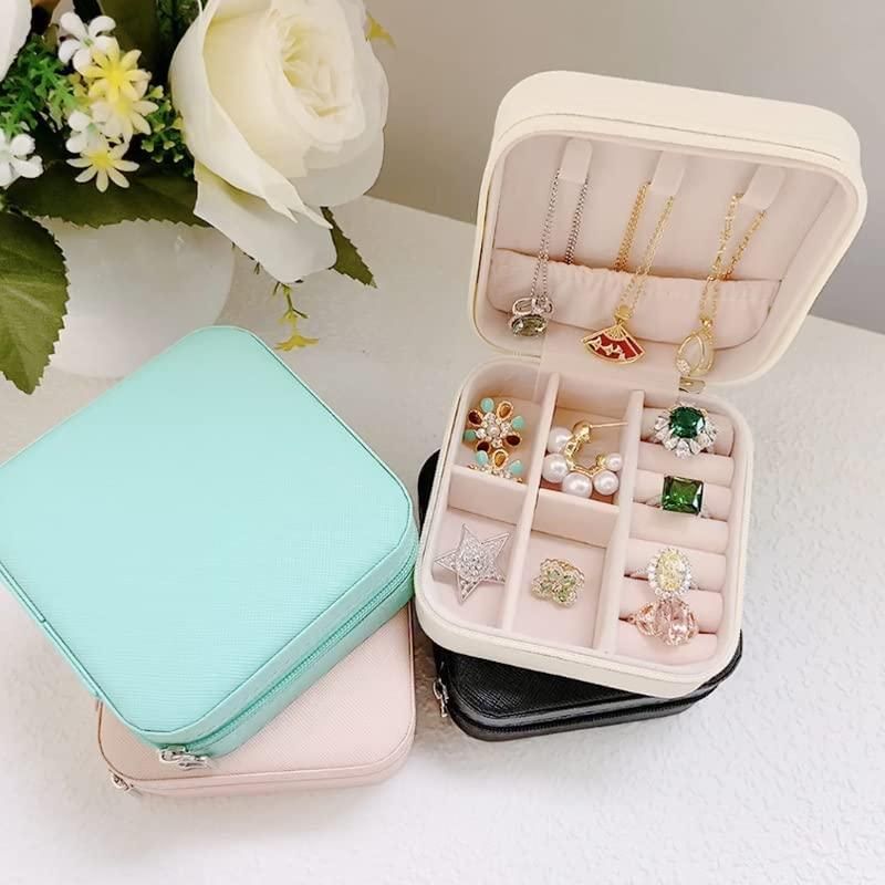 PU Leather Zipper Portable Storage Box