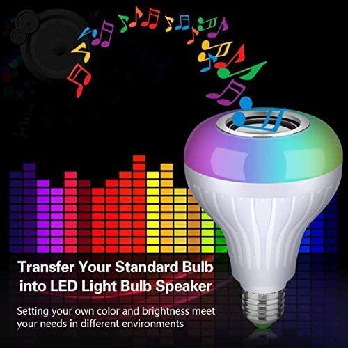 Multicolor Rgb Music Bulb, Wireless Bluetooth Bulb With Speaker