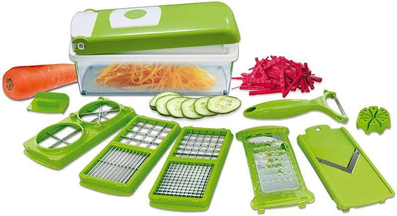 Multifunctional 12 in 1 nicer dicer chopper and drain basket