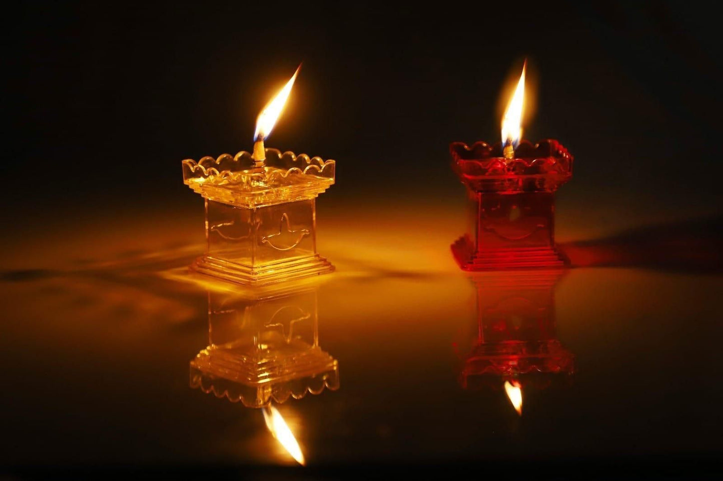 Tulsi Reflection Diya For decoration Set of 6