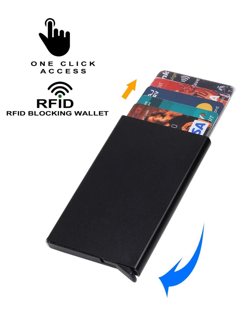 Men's RFID Protected Smart Pop Up Wallet