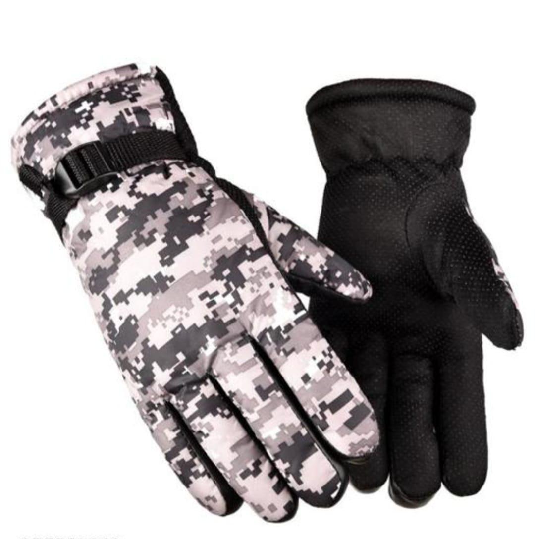 Classy Winter Bike Riding Army Gloves